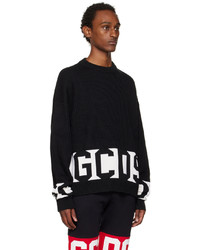 Gcds Black Ribbed Sweater