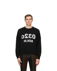 032c Black Selfie Pullover Sweater