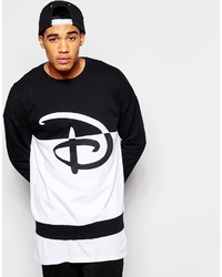Asos Brand Oversized Sweatshirt With Disney Print