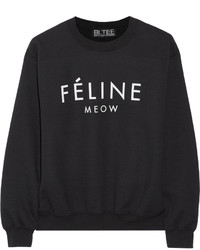 Brian Lichtenberg Feline Cotton Blend Sweatshirt