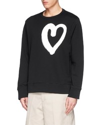 Nobrand Campus Heart Print Sweatshirt