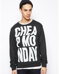 Cheap Monday Sweatshirt With Logo Print Black