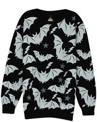 ChicNova Bats Print Sweatshirt