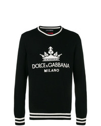 Dolce & Gabbana Crown Logo Intarsia Jumper