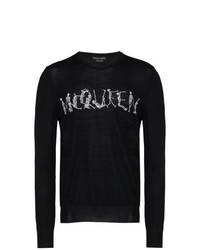 Alexander McQueen Dancing Skeleton Crew Neck Sweater