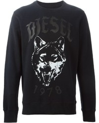 Diesel Wolf Print Sweatshirt