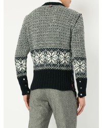 Thom Browne Embroidered Long Sleeve Sweater