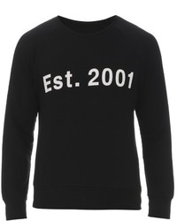 Rag & Bone Graphic Crew Neck Cotton Sweatshirt