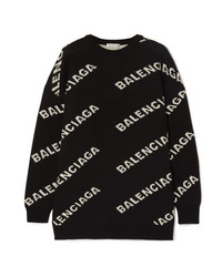 Balenciaga Intarsia Knitted Sweater