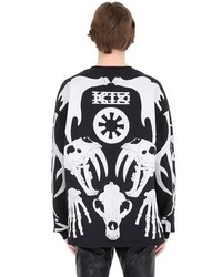Kokon To Zai Skeleton Puff Printed Cotton Sweatshirt