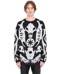 Kokon To Zai Skeleton Puff Printed Cotton Sweatshirt
