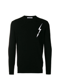 Givenchy Lightning Bolt Knit Sweater