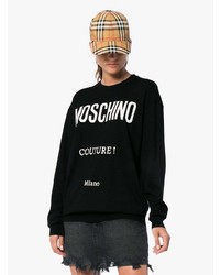 Moschino Logo Knit Crew Neck Sweater