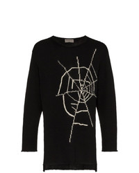 Yohji Yamamoto Long Sleeve Spider Web Wool Jumper