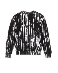 McQ by Alexander McQueen Mcq Alexander Mcqueen Worn Stripe Print Sweatshirt