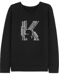Karl Lagerfeld Printed Cotton Jersey Sweatshirt