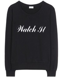 Saint Laurent Printed Cotton Sweatshirt