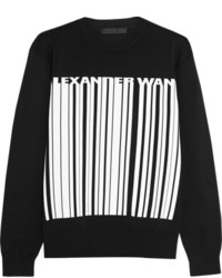Alexander Wang Printed Stretch Jersey Sweatshirt