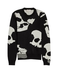 Alexander McQueen Skull Camo Wool Blend Sweater