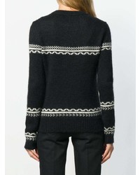 Saint Laurent Skull Knit Sweater