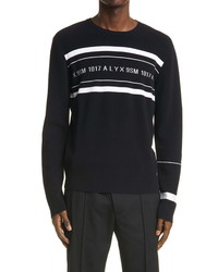1017 Alyx 9Sm Stripe Intarsia Logo Sweater