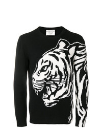 black and white tiger sweater