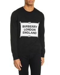Burberry Trentley Rigging Intarsia Merino Wool Blend Sweater