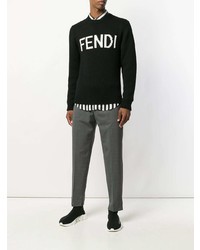 Fendi Virgin Wool Logo Sweater