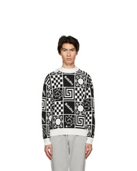 Rassvet White Allover Print Sweater