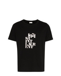 Saint Laurent 1971 Metallic Cotton T Shirt