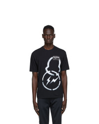 Moncler Genius 7 Moncler Fragt Hiroshi Fujiwara Black Graphic T Shirt