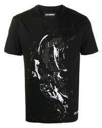 Les Hommes Abstract Print T Shirt