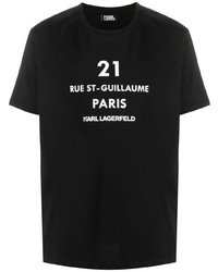 Karl Lagerfeld Address Print T Shirt