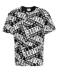 Blood Brother Advisory Printed T Shirt