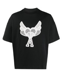 Ami Paris Ami De Coeur Logo T Shirt