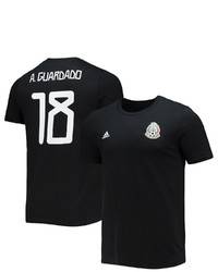 adidas Andres Guardado Black Mexico National Team Amplifier Name Number T Shirt