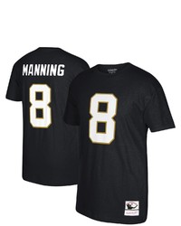 Mitchell & Ness Archie Manning Black New Orleans Saints Retired Player Name Number T Shirt