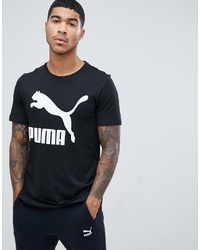 Puma Archive Logo T Shirt In Black 57632101