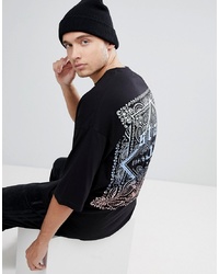 ASOS DESIGN Asos Oversized Longline T Shirt With Bandana Print