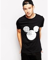 Asos T Shirt With Mickey Mouse Flag Print