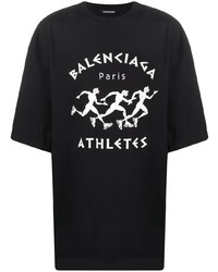 Balenciaga Athletes Print T Shirt