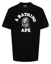 A Bathing Ape Bape Check College T Shirt