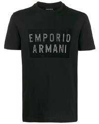 Emporio Armani Barcode Logo Print T Shirt