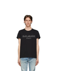 Balmain Black 3d Logo T Shirt