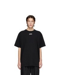 Off-White Black Airport Tape T Shirt