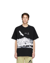 Off-White Black And White Eagle Landscape T Shirt
