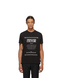 VERSACE JEANS COUTURE Black And White Warranty Label T Shirt
