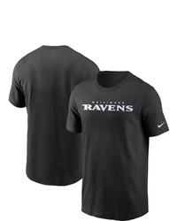 Nike Black Baltimore Ravens Team Wordmark T Shirt At Nordstrom