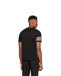 Versace Black Bandana Logo T Shirt