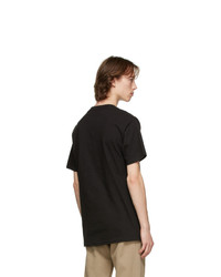 Saintwoods Black Blurry Logo T Shirt